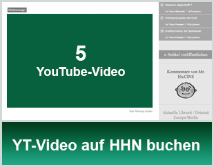 YouTube-Video auf HHN buchen